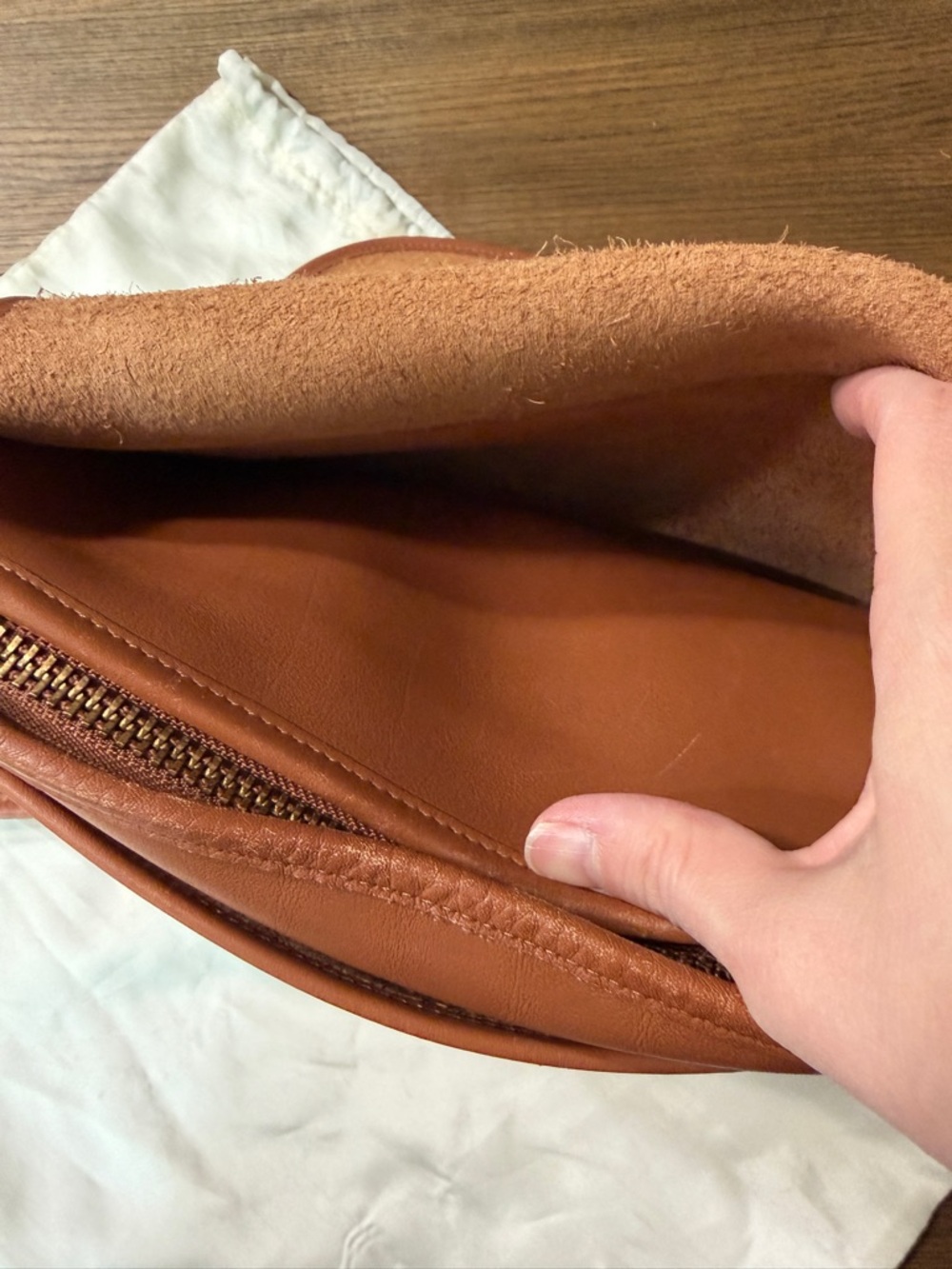 Coach Tan/Brown Leather Crossbody Bag - Picture 13 of 15